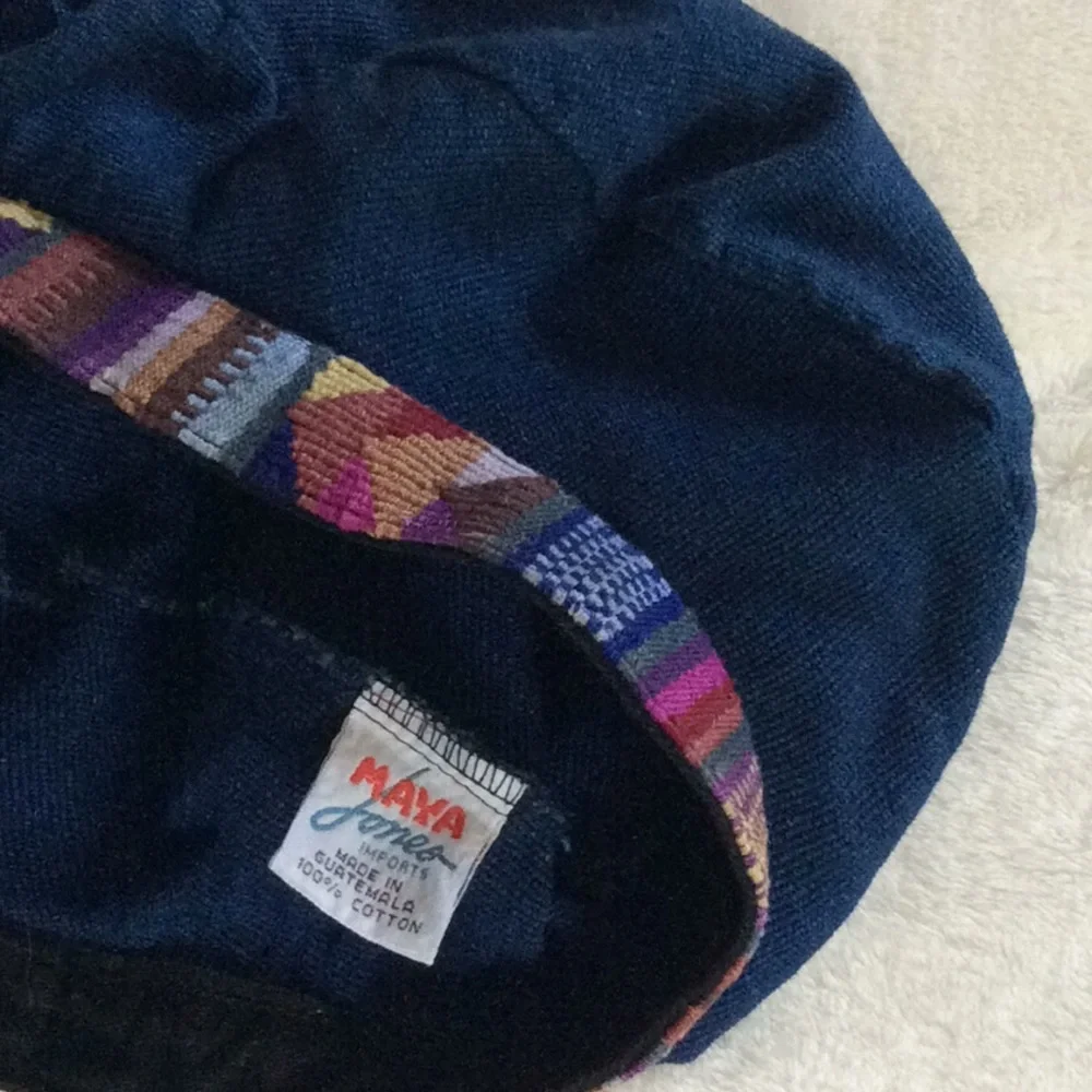 Hat Indigo Blue with Ethnic Woven Band
